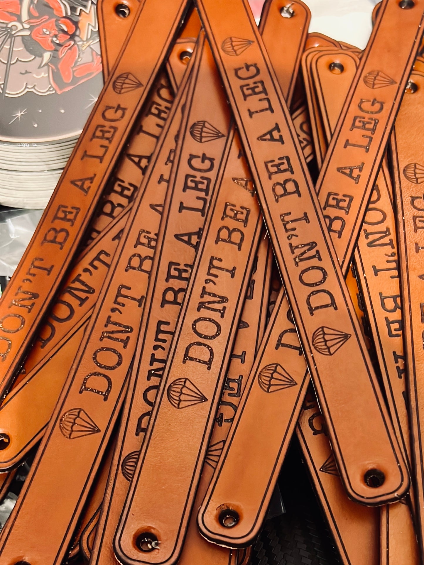 SBC Don't Be A Leg Leather Bracelet