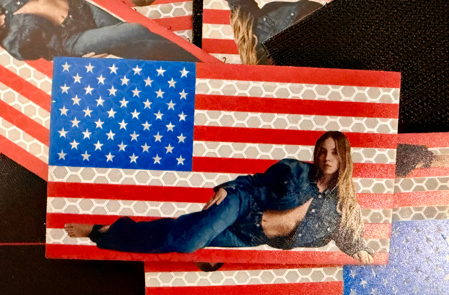 SS Reflective American Flag Patch