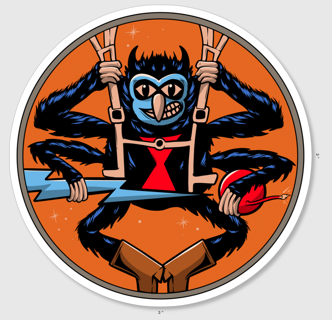 507th PIR Traditional Style Sticker