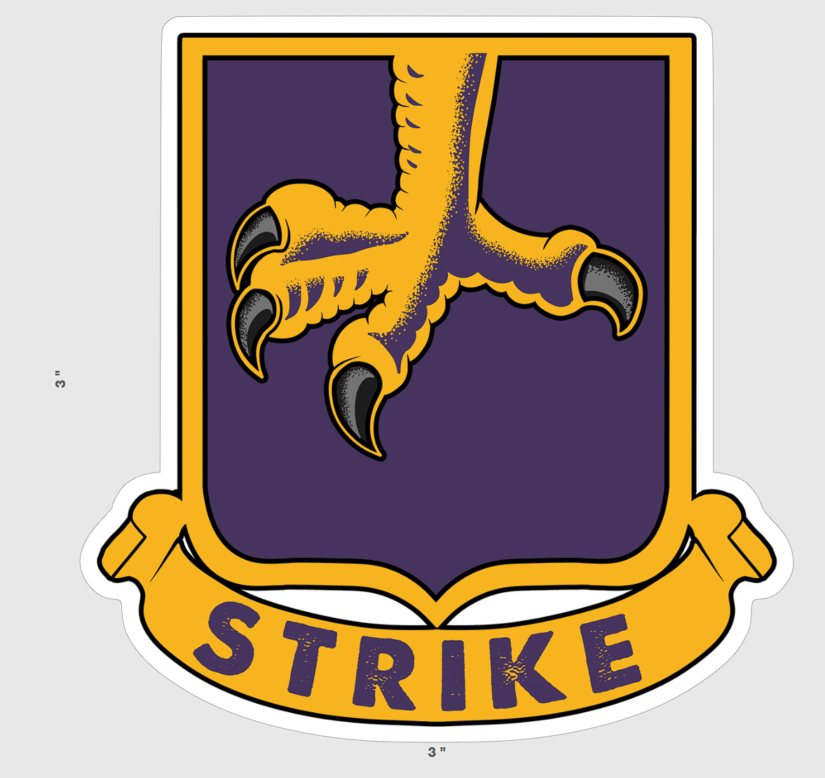 2nd BDE 101st Traditional Style Sticker