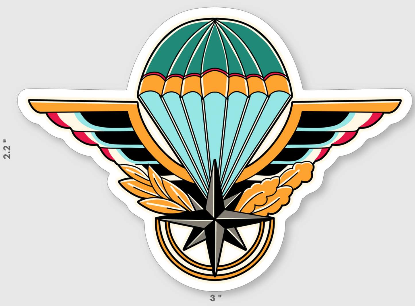 Romanian Wings Sticker