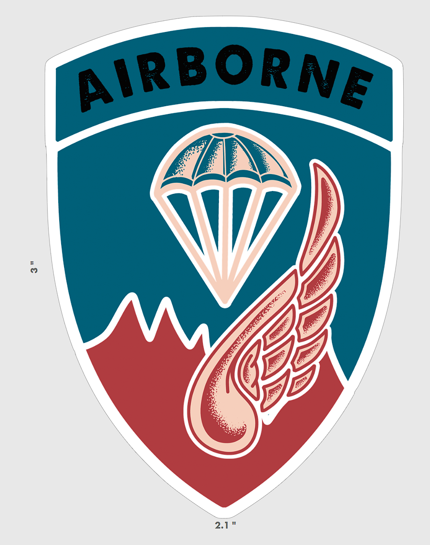 187th 101st Traditional Style Sticker