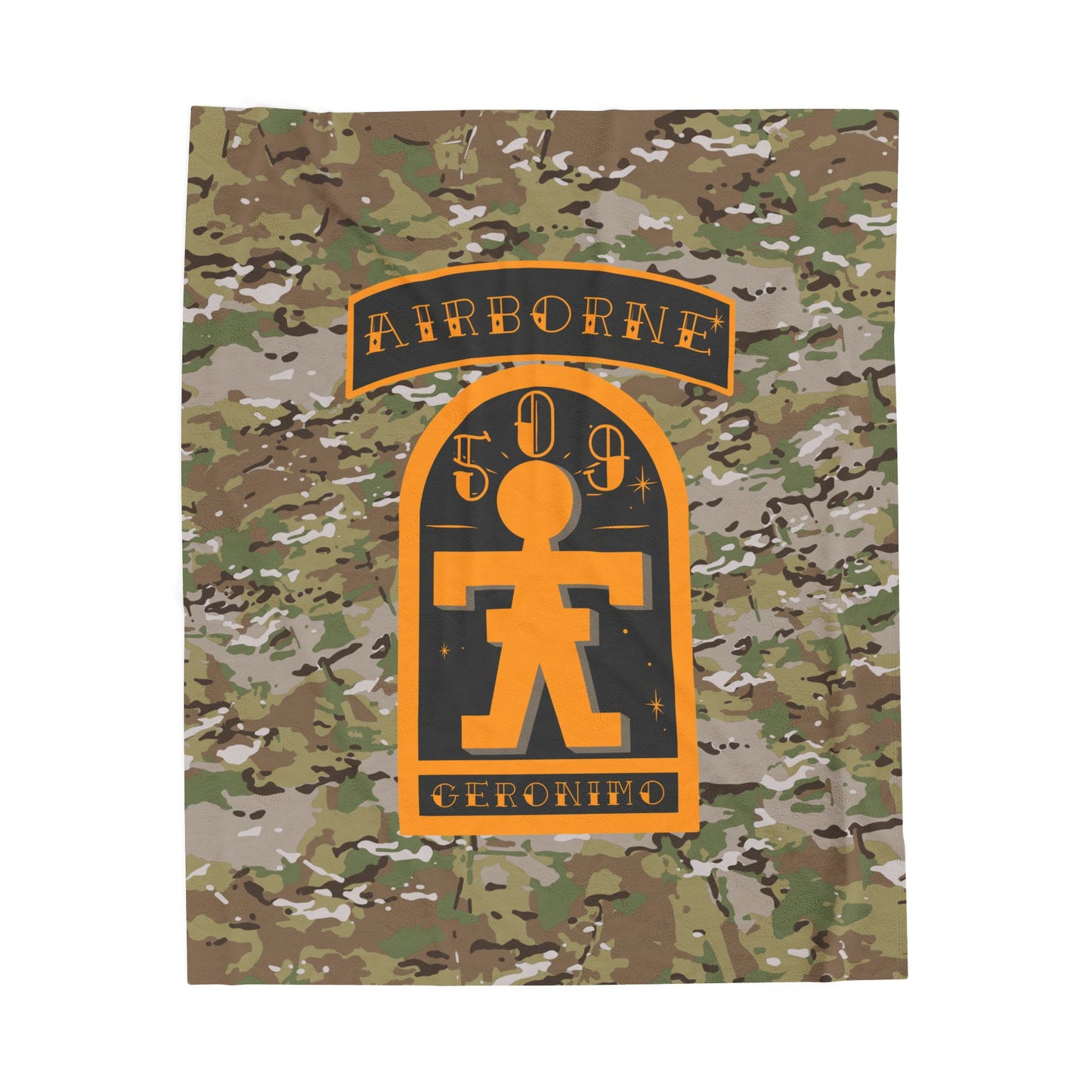 509th Geronimo Plush Blanket