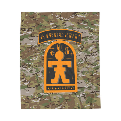509th Geronimo Plush Blanket
