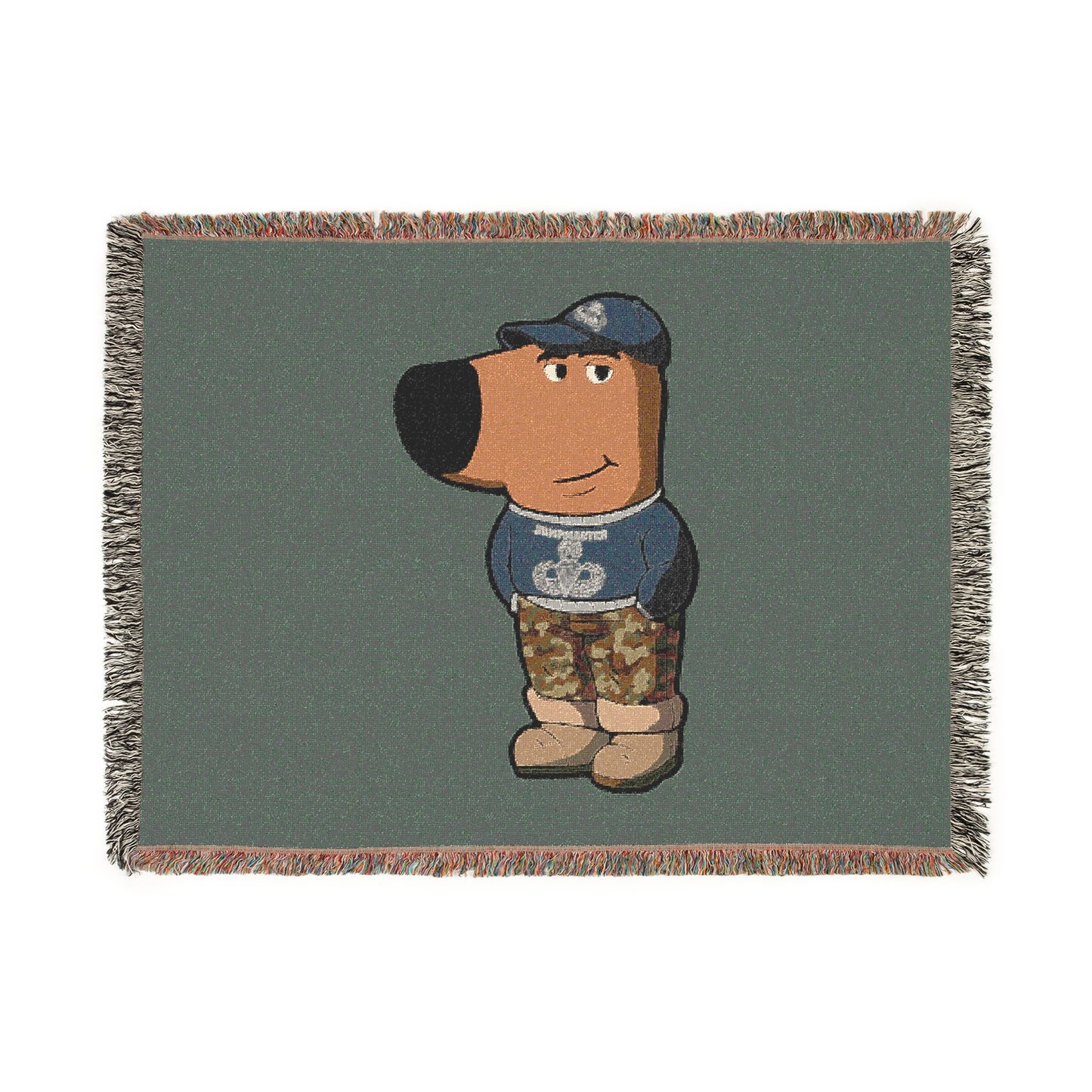 Chill Guy Jumpmaster Woven Blanket