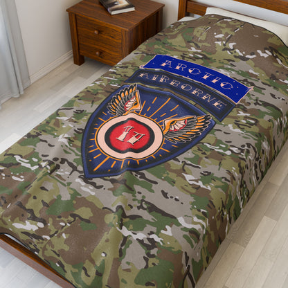 Artic 11th Airborne Plush Blanket