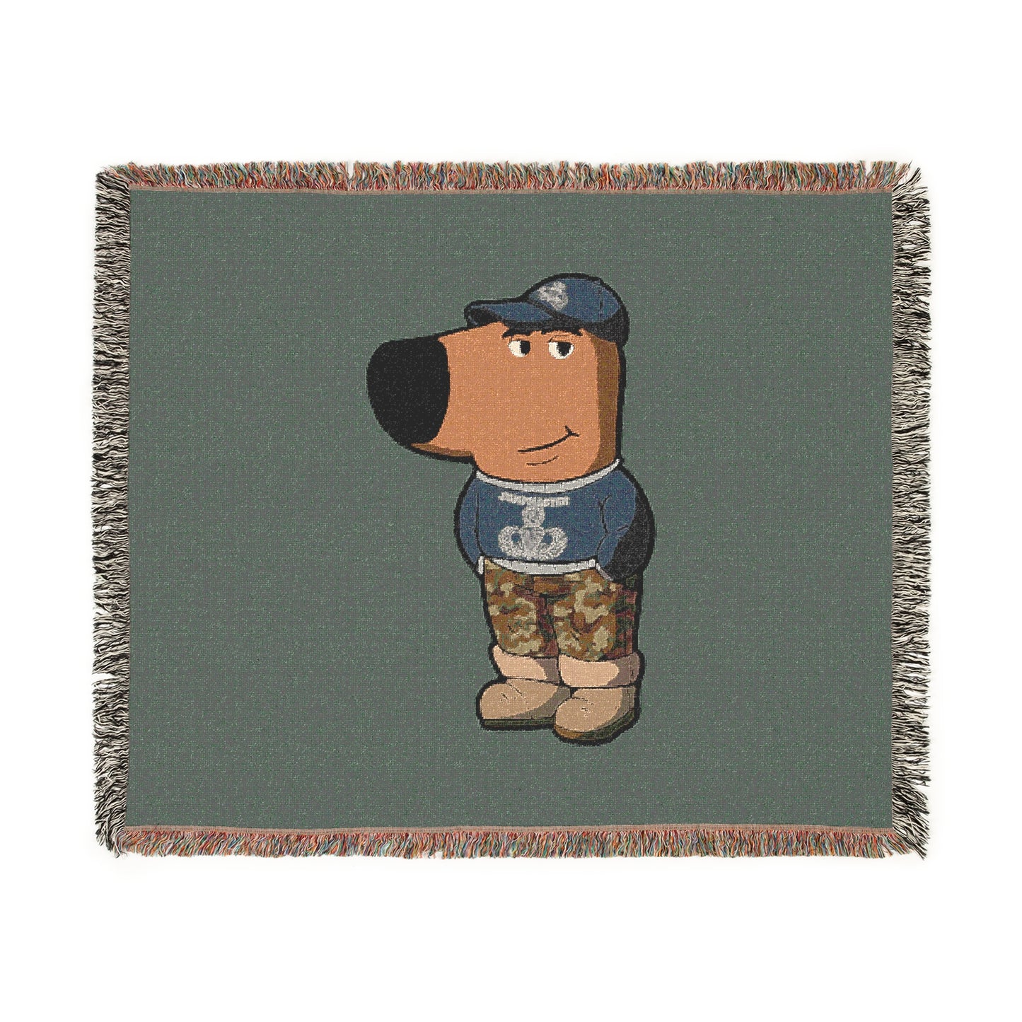 Chill Guy Jumpmaster Woven Blanket