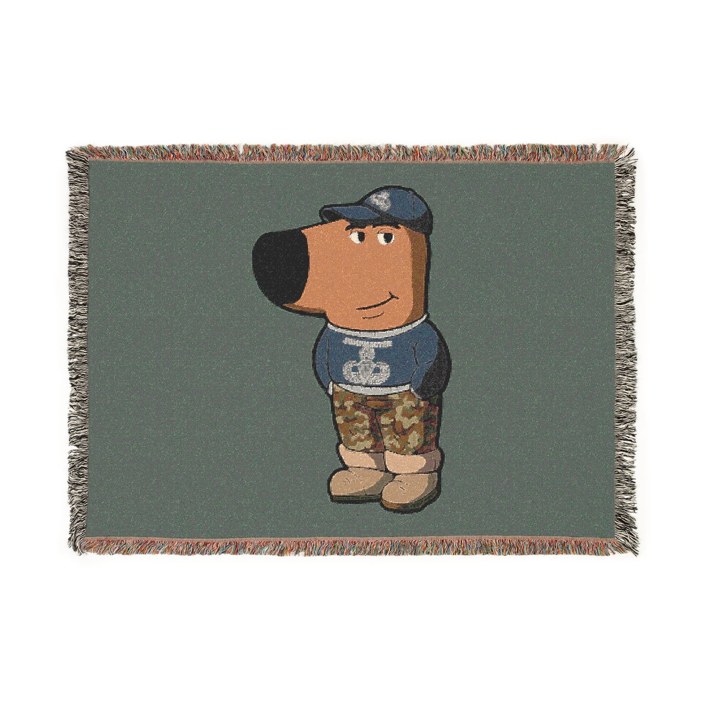 Chill Guy Jumpmaster Woven Blanket