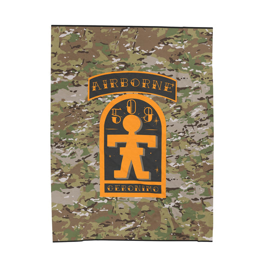 509th Geronimo Plush Blanket