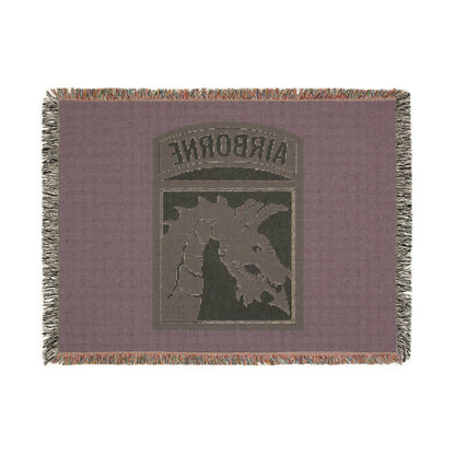 18th Airborne Corps Woven Blanket
