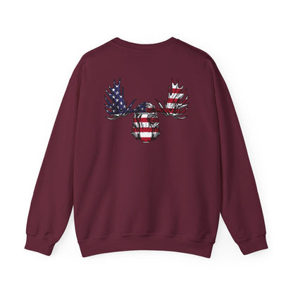 SBC American Flag Moose Sweater