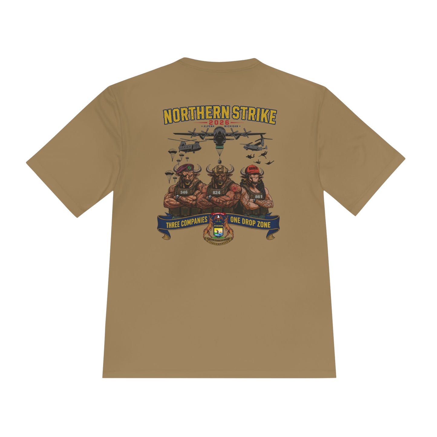 824th Operation Northern Strike Black/Tan MW Tee