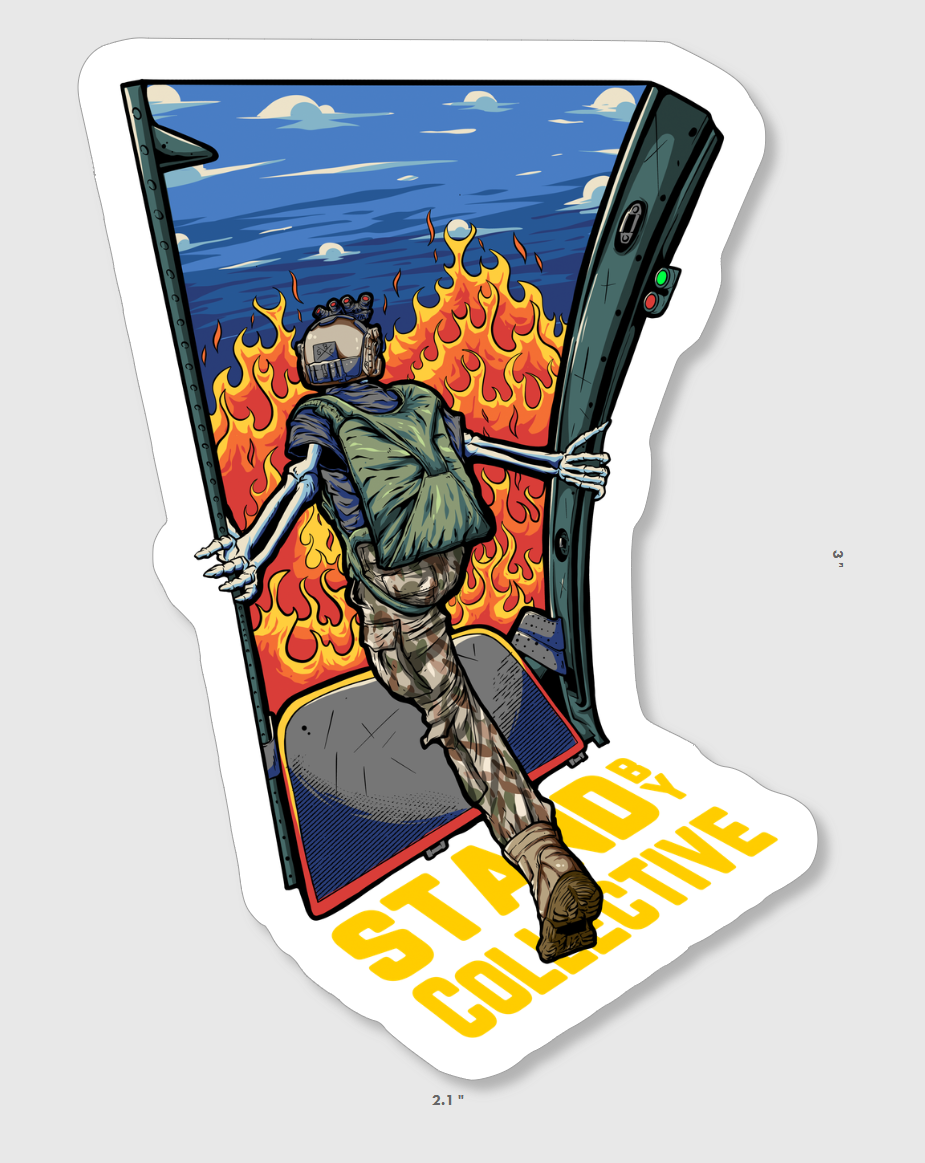 Check Man Sticker Check The Door Sticker – Stand By Collective