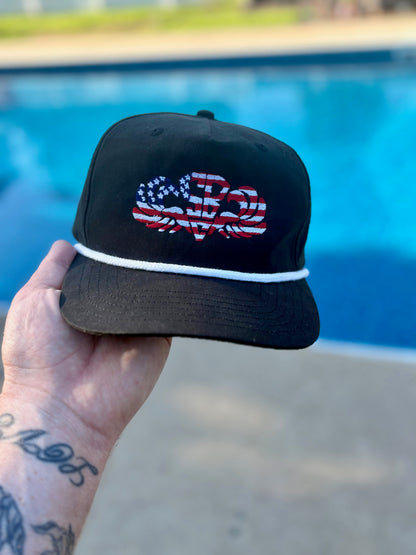 American Flag SBC Embrodiery Golf Rope Cap