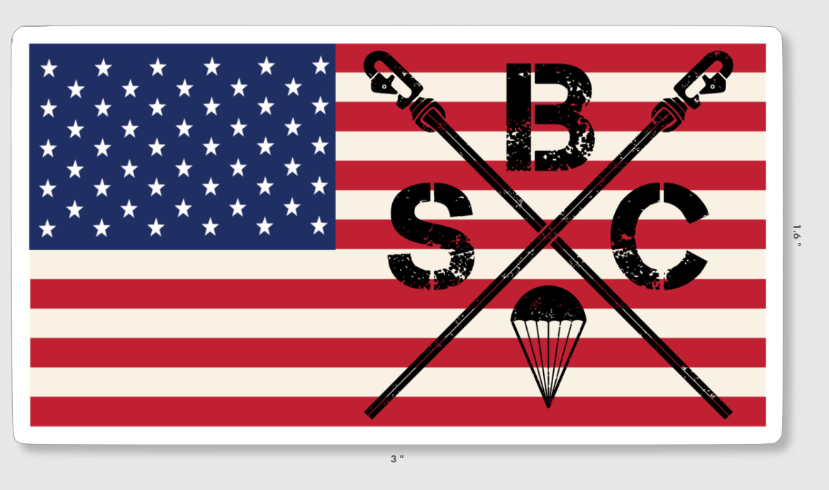 SBC American Flag Colored Sticker – Stand By Collective