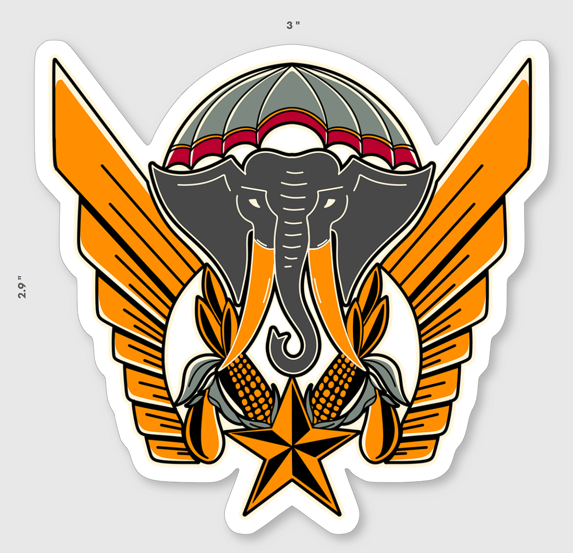 Ivory Coast Wings Sticker